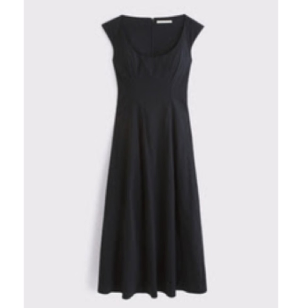 Abercrombie & Fitch Black Cap Sleeve Dress